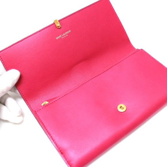 SAINT LAURENT Pink Wallet - Picture 8 of 12